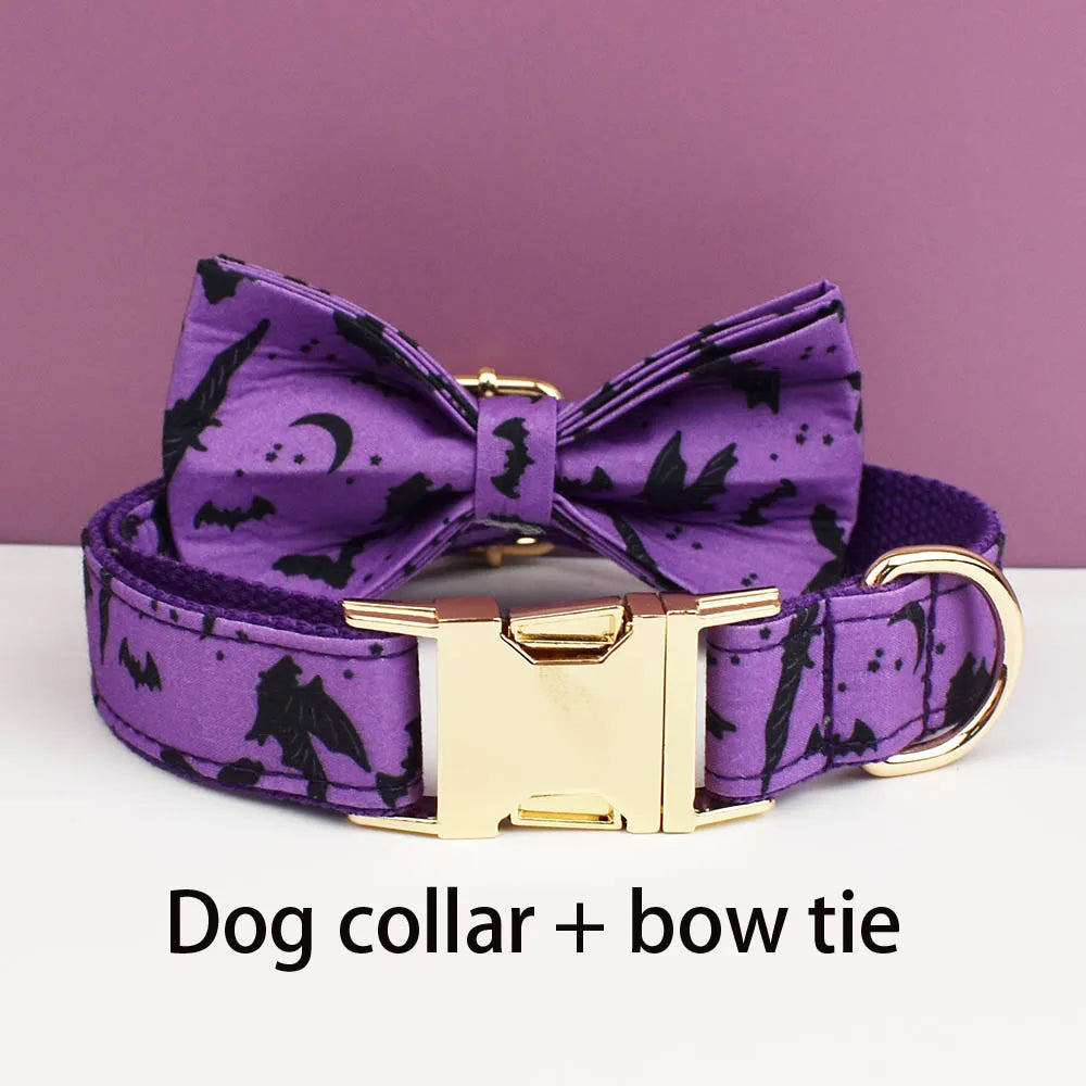 Set de Collar, Arnés y Correa con Placa Grabada Personalizada