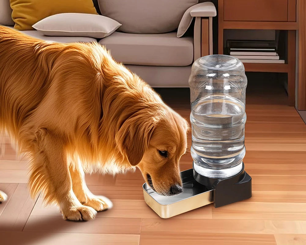 Dispensador Automático de Agua y Comida para Perros y Gatos – Grande, Práctico y Duradero