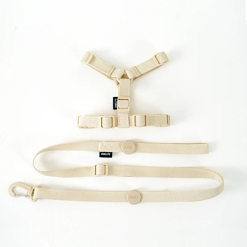 Set de Arnés, Collar y Correa Ajustable para Perro Pequeño