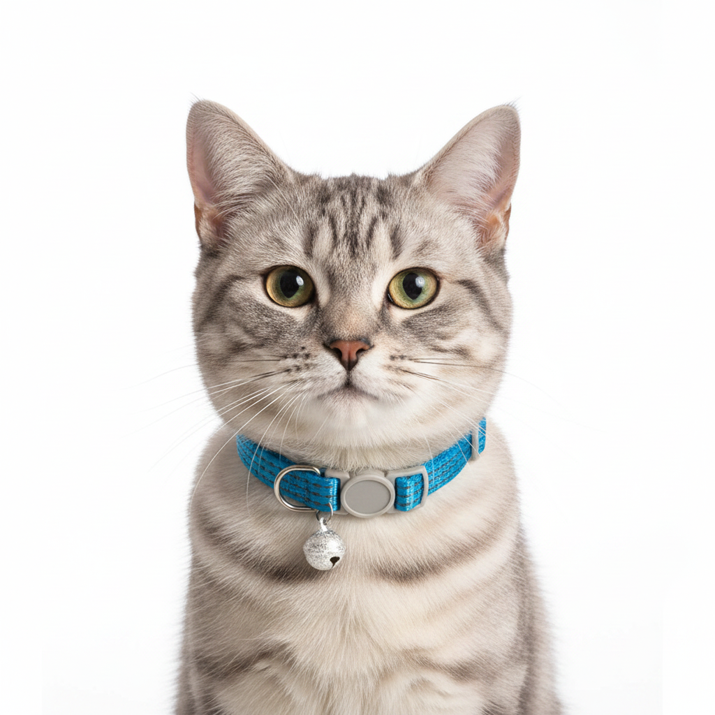 Collar para Gatos con Campana Reflectante Color Azul