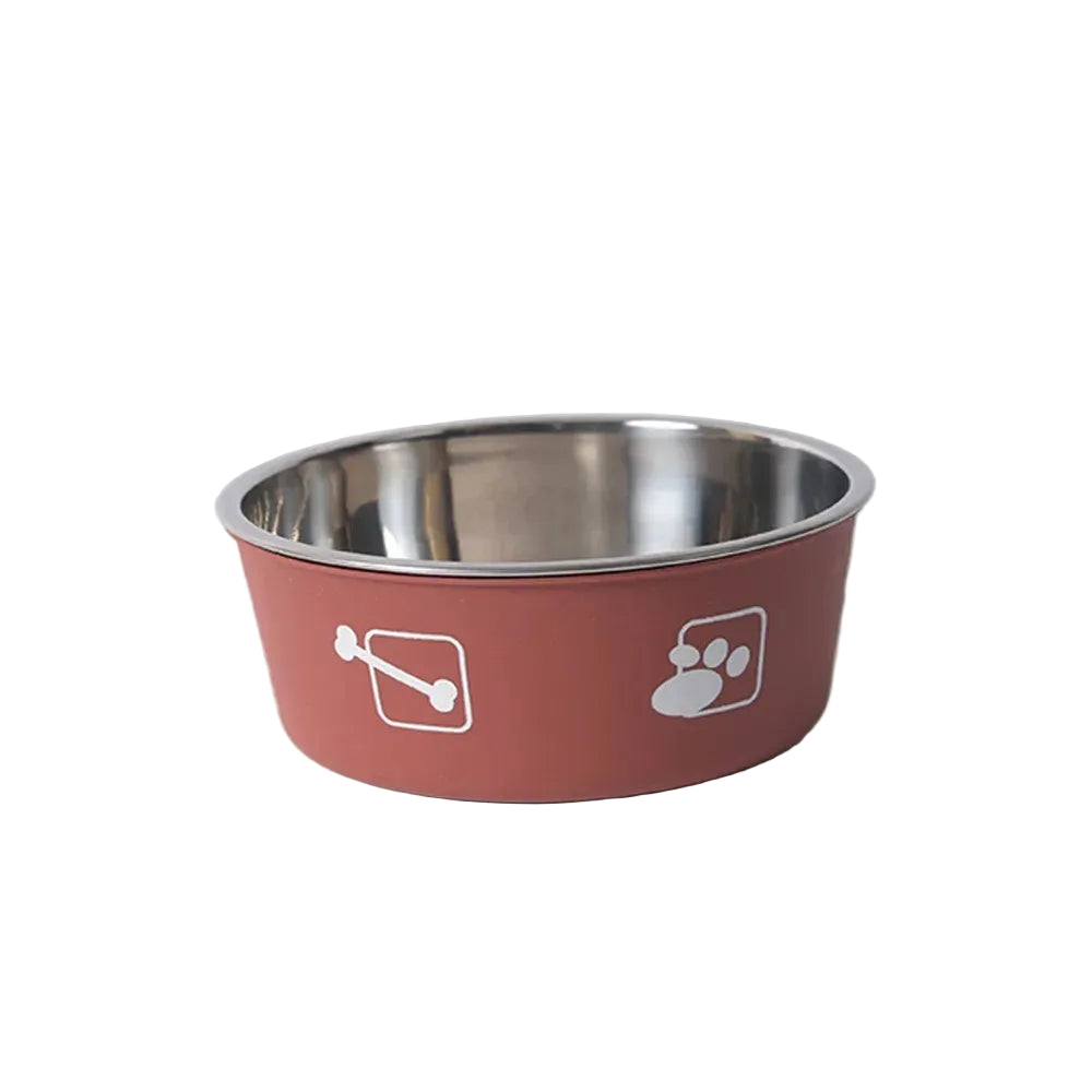 Comedero de Acero Doble Capa para Gatos y Perros