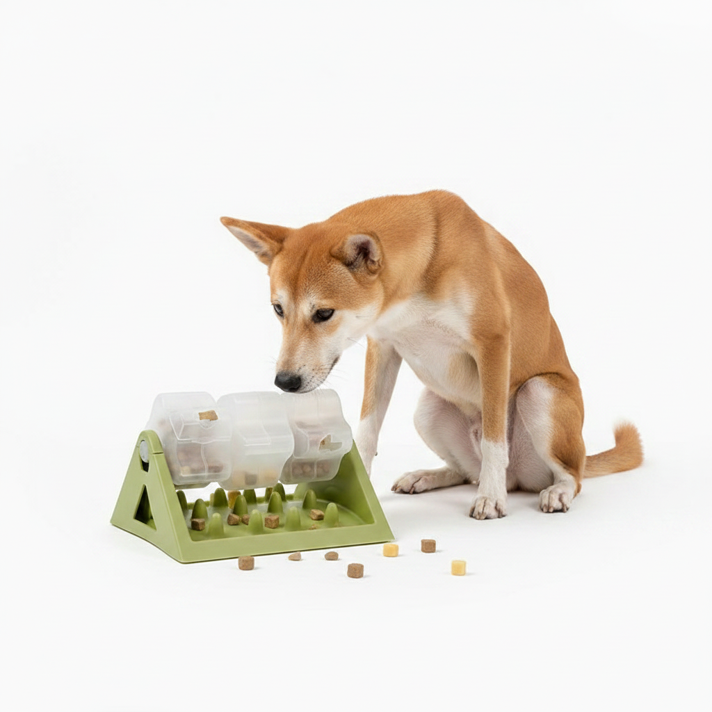Comedero Puzle Antivoraz para Perros - Verde