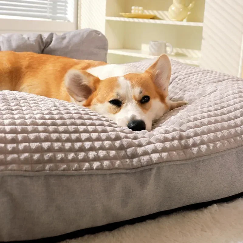 Wendbares Thermodecken-Hundebett - Abnehmbar und Waschbar