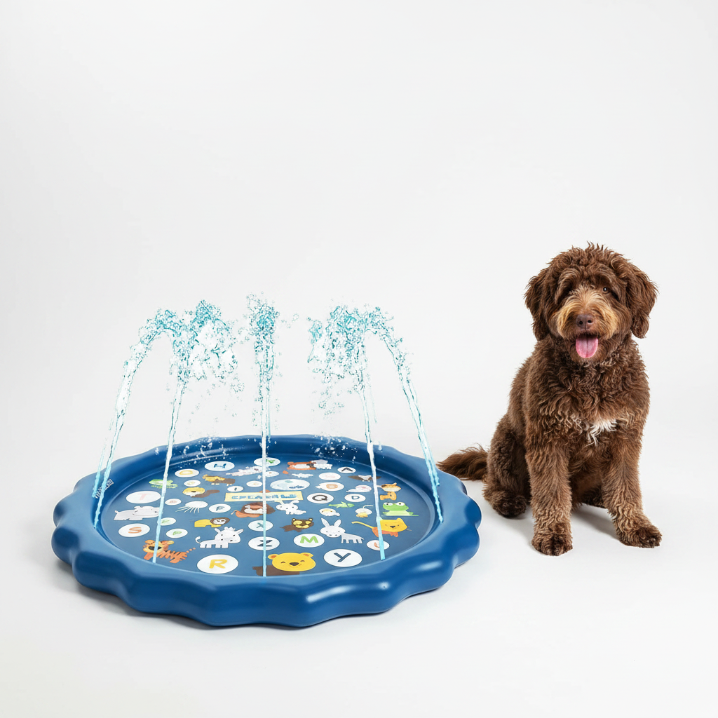Alfombrilla de Agua con Estampado de Delfines para Perros y Gatos