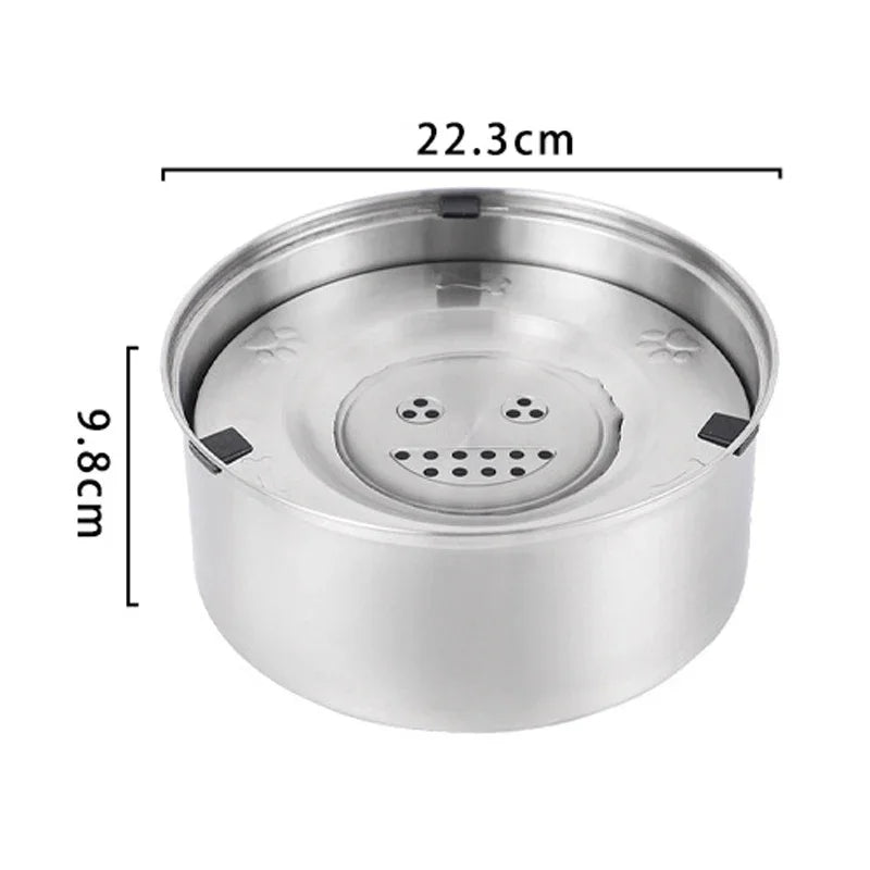 Stainless Steel Spill-Proof Water Bowl (3L) – Say Goodbye to Wet Floors