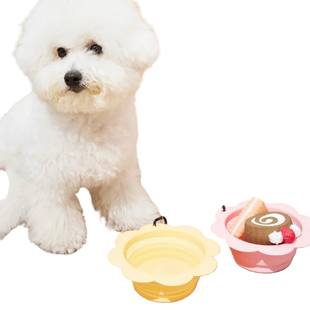 350ml Silicone Collapsible Bowl for Dogs and Cats