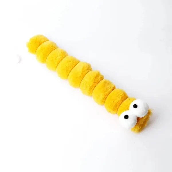 Juguete Oruga de Peluche con Catnip para Gatos