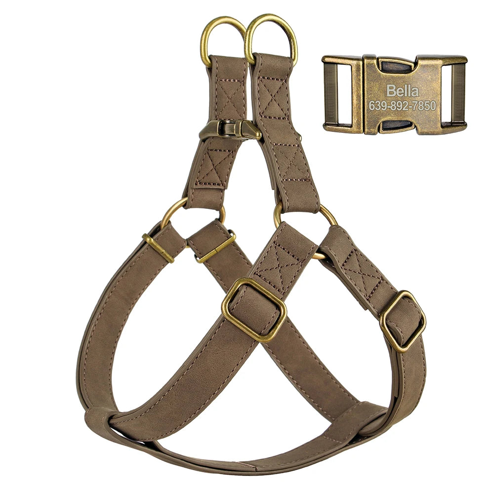 Arnés de Cuero Premium Personalizado - Colección Essential Oscuros