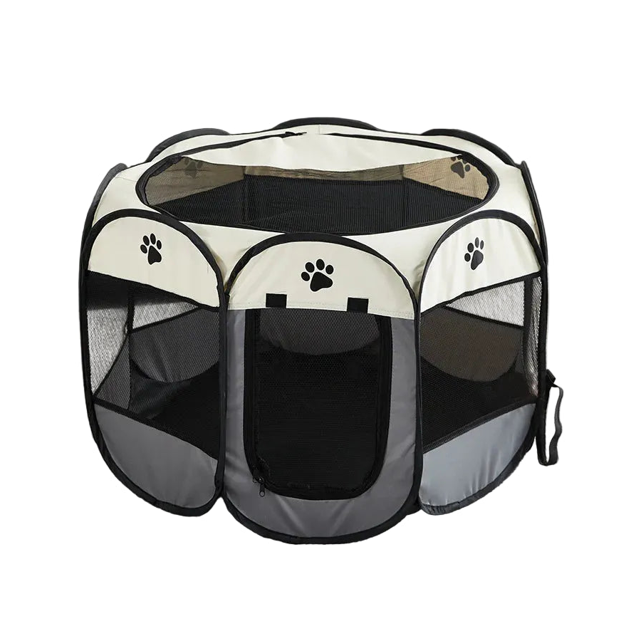 Parque de Juegos Plegable y Casita para Mascotas