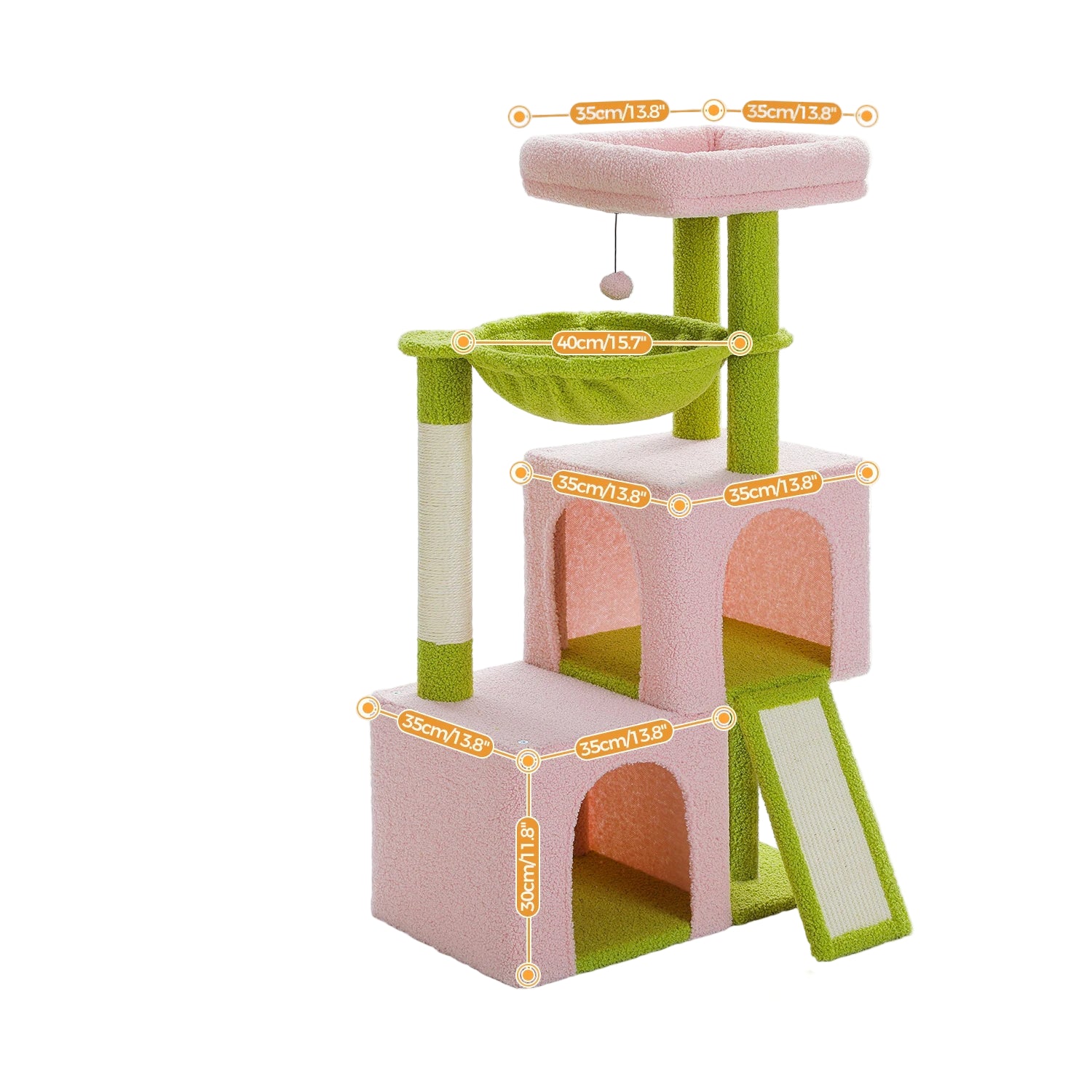 Large Cat Tree for Indoor Cats Multi-Level Cat Tower with Spacious Condos Sisal Scratching Pad Kitten House Accessories Cat Toys