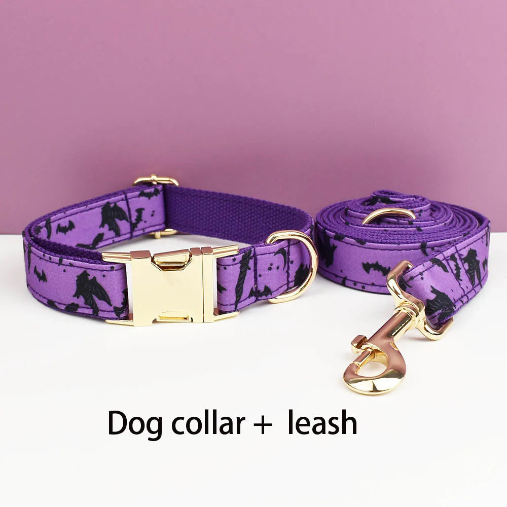 Set de Collar, Arnés y Correa con Placa Grabada Personalizada