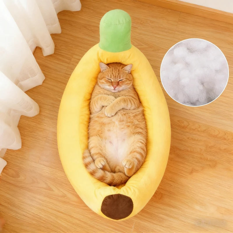 Bananenbett für Hunde und Katzen