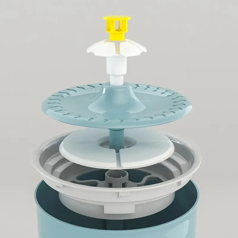 Dispensador de Agua 2,4L para Gatos con Filtro de Carbón