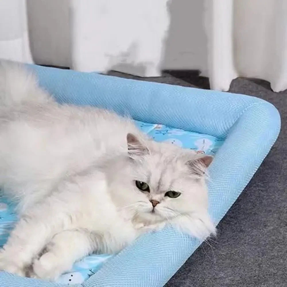 Cama Refrescante Cuadrada Lavable para Perros