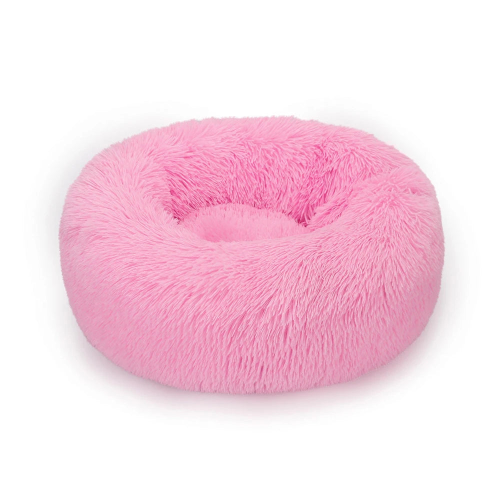 Cama Donut Rosado Ultra Cómoda para Perros y Gatos