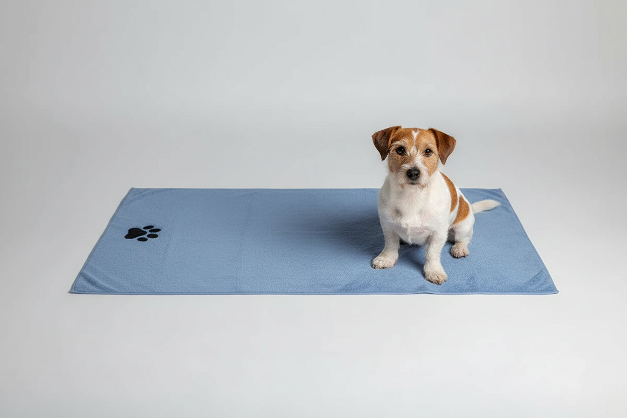 35*75cm/50*100cm Microfiber Pet Bath Towel Embroidered Super Soft Absorbent Cat for Dogs Grooming Supplies