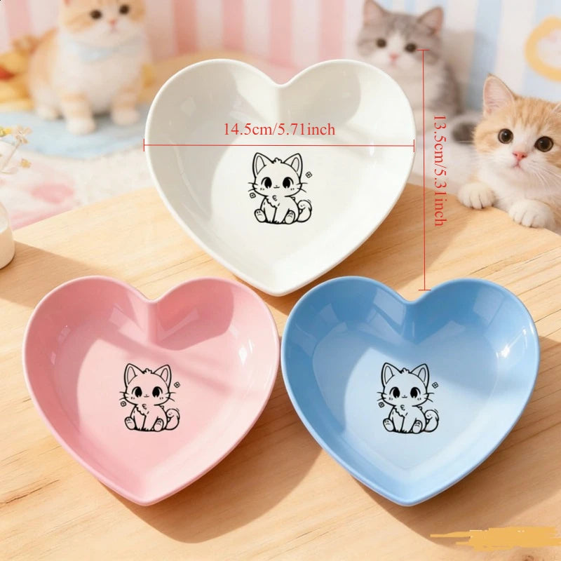 Set de 3 Comederos Planos para Gatos