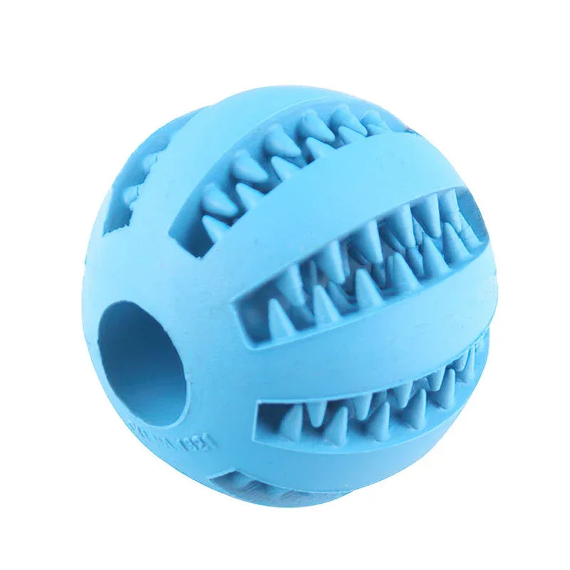Pelota Interactiva de Goma con Limpieza Dental para Perros