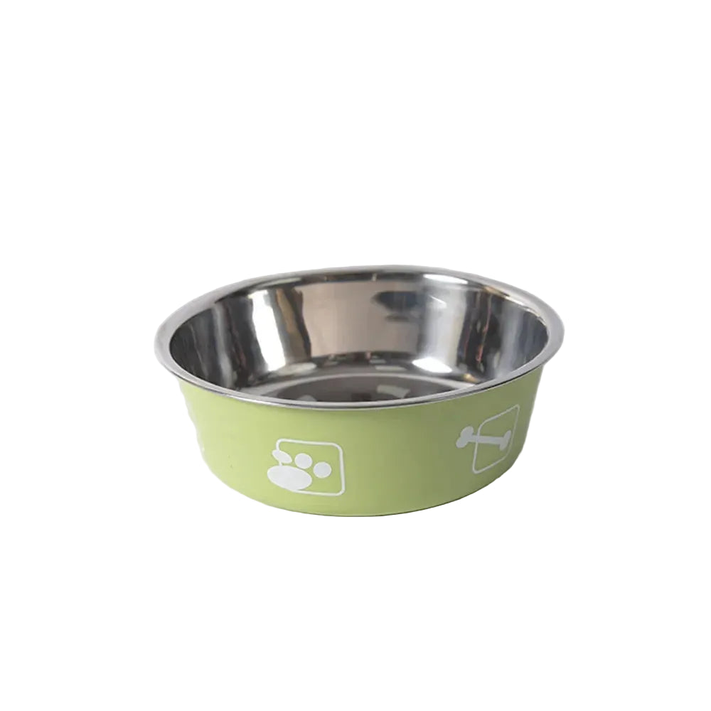Comedero de Acero Doble Capa para Gatos y Perros
