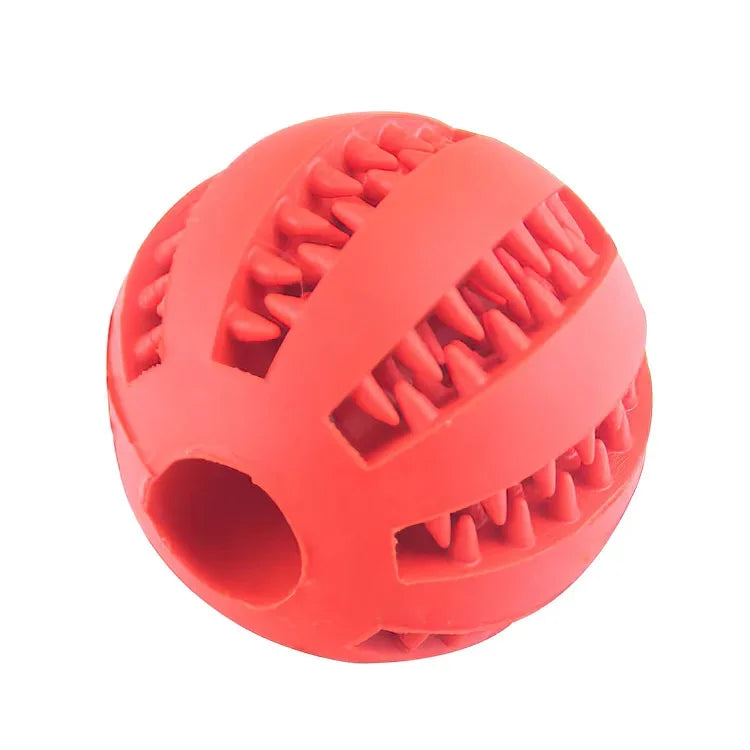 Pelota Interactiva de Goma con Limpieza Dental para Perros