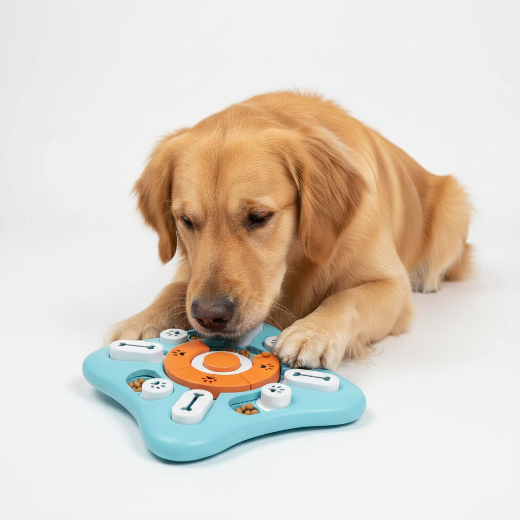 Juguete Puzle IQ de Comida Lenta para Perros