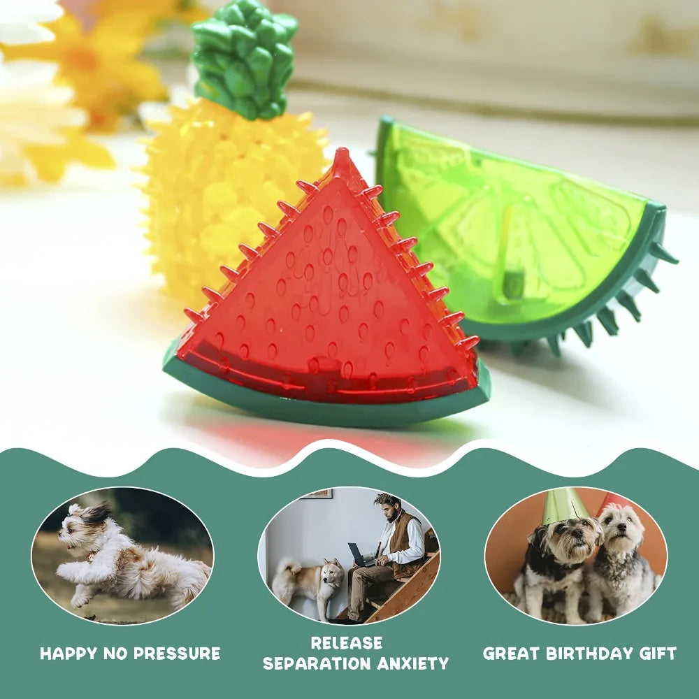Juguetes Congelables con Forma de Fruta para Cachorros