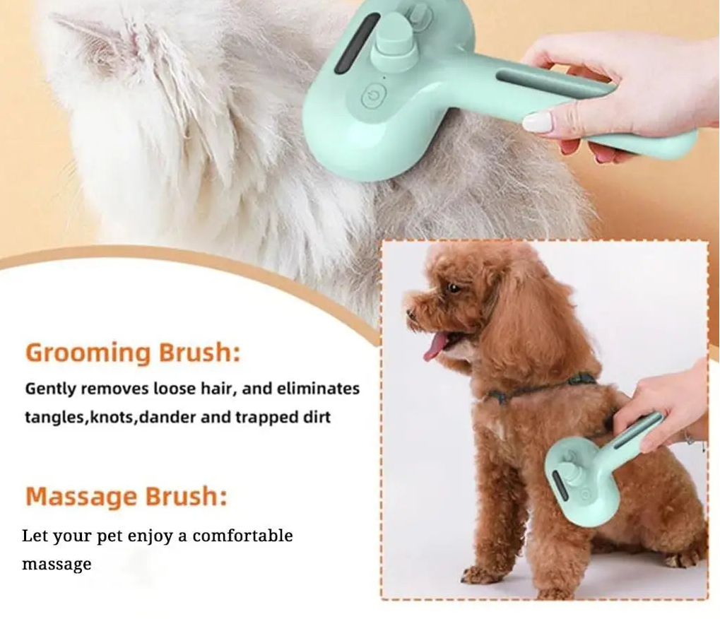 Cepillo de Vapor para el Aseo de Perros y Gatos