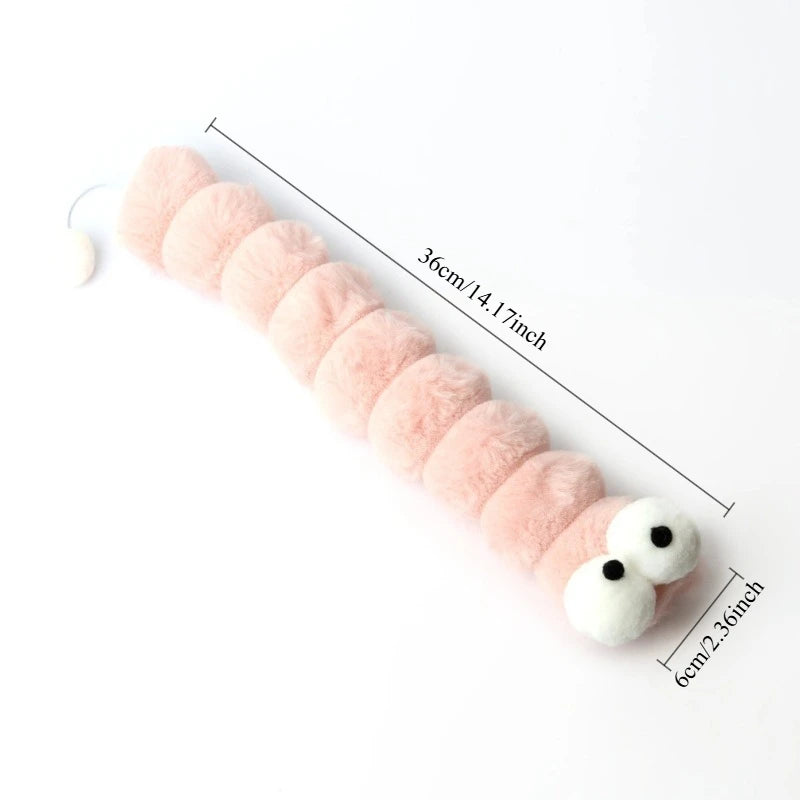 Juguete Oruga de Peluche con Catnip para Gatos