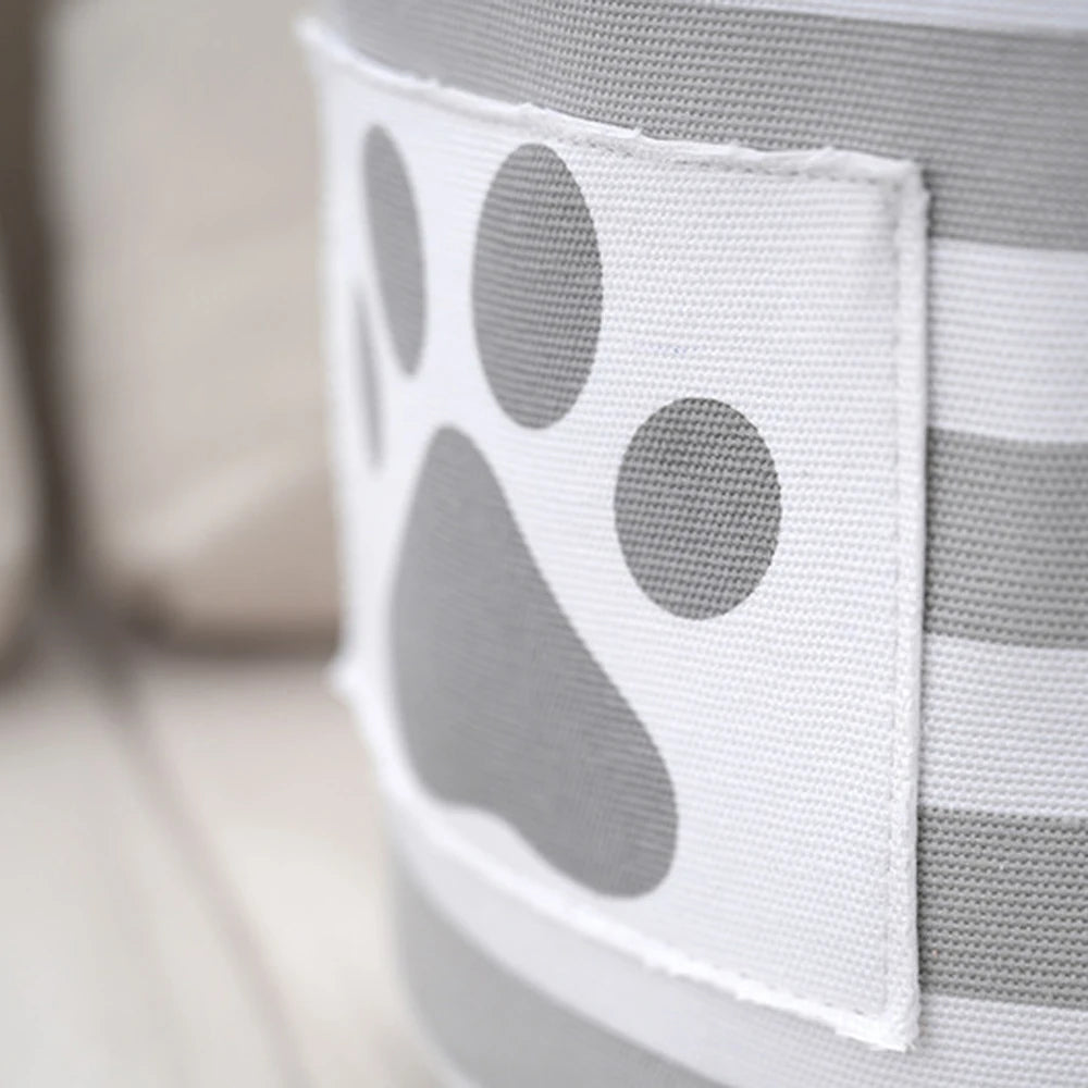 Cesta Redonda con Diseño de Garras para Juguetes de Perro