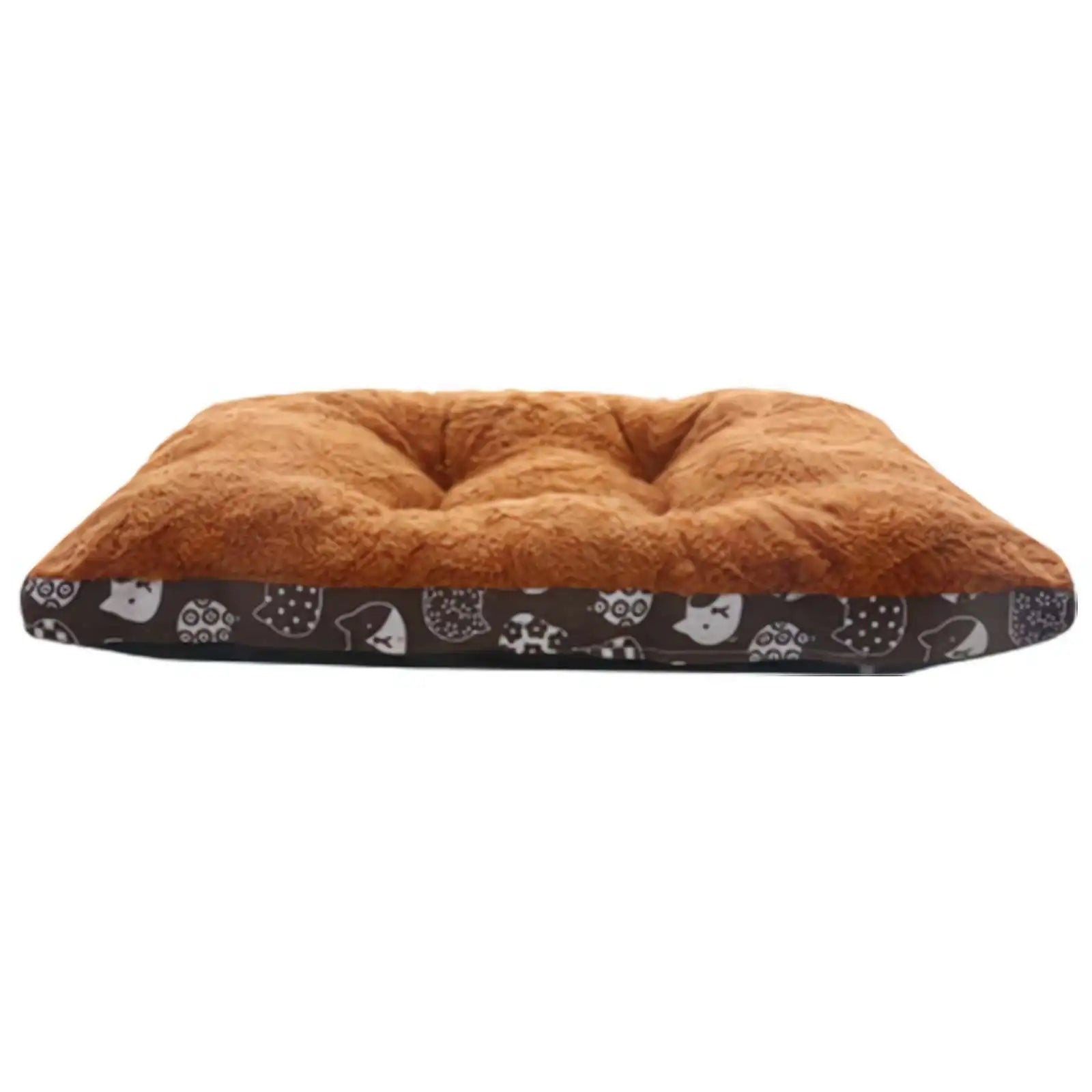 Cama Café de Algodón Ultrasuave para Perros y Gatos
