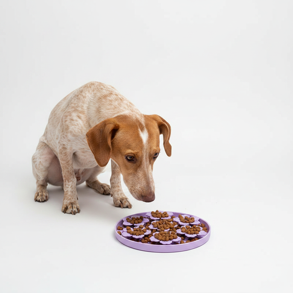 Alfombra de Silicona Lamedora para Perros - Morado