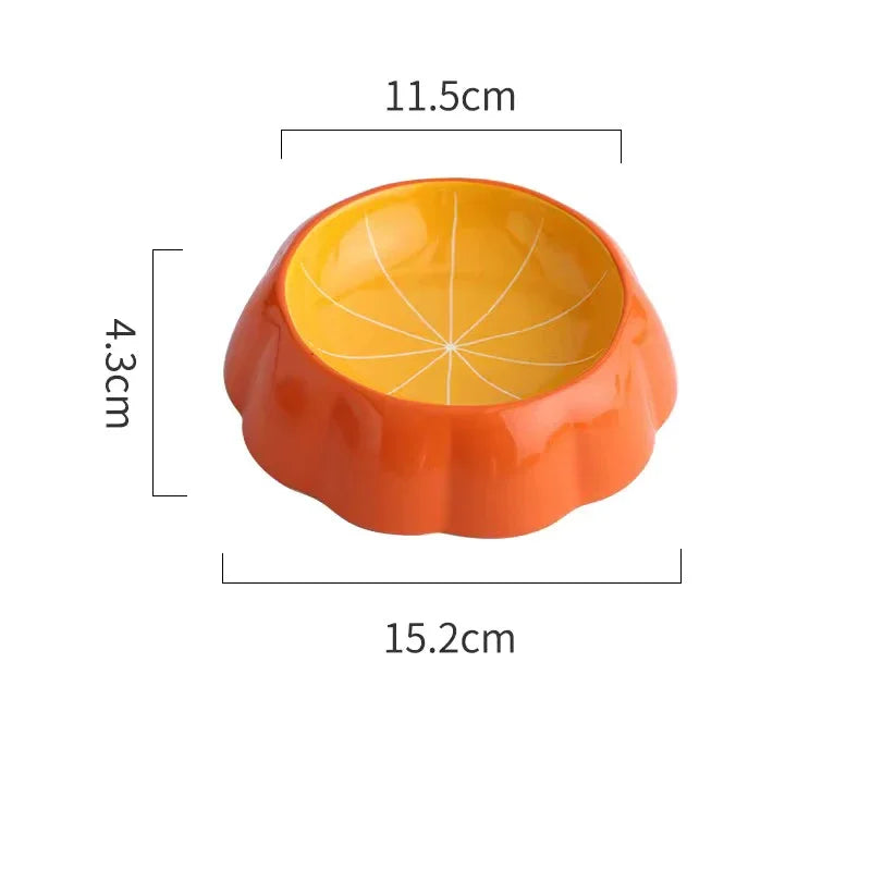 Comedero de Cerámica con Diseño de Frutas para Gatos y Perros Pequeños