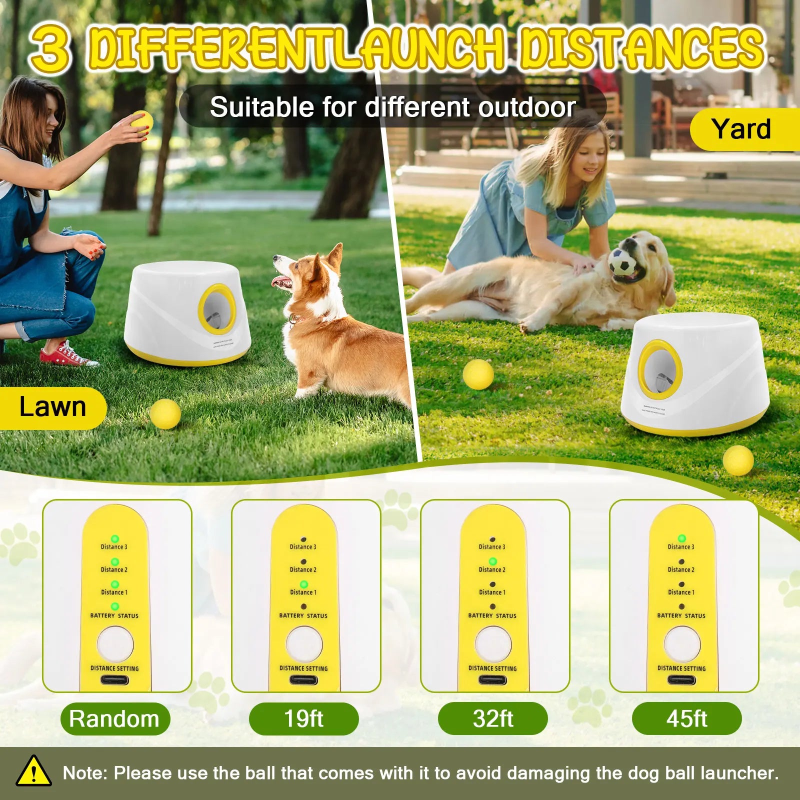 Lanzador Automático de Pelotas de Tenis para Perros