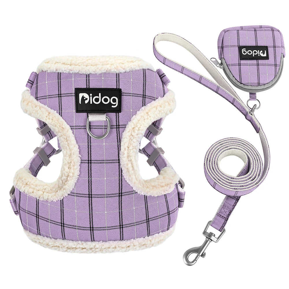 Set de Paseo Soft 3 en 1: Arnés Acolchado con Mochila y Correa a Juego