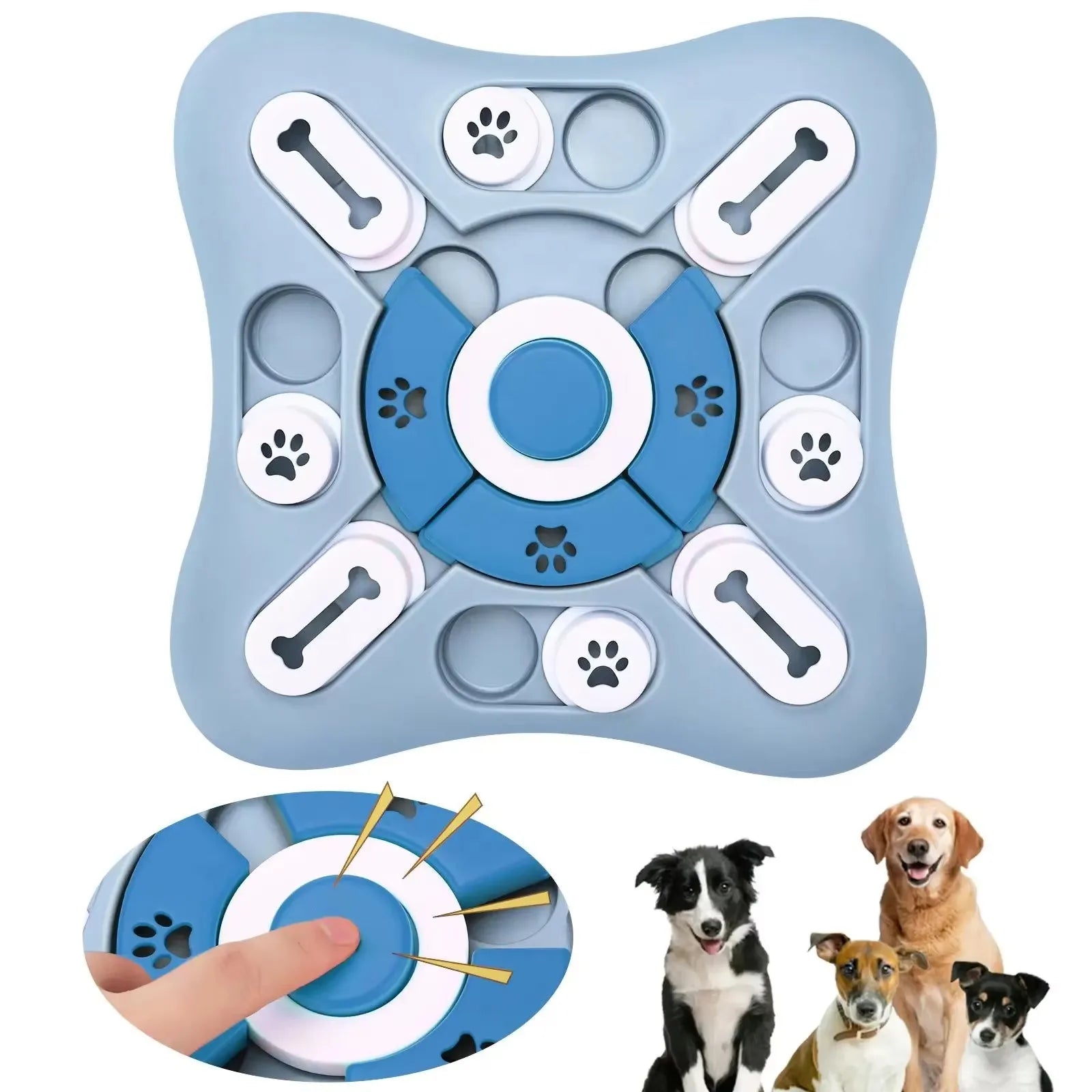 Juguete Puzle IQ de Comida Lenta para Perros