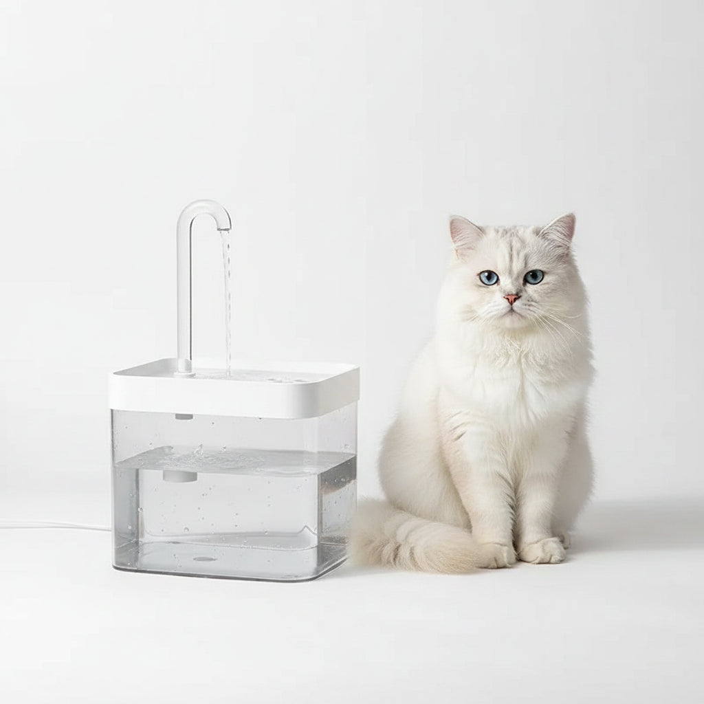 Fuente de Agua Silenciosa 1,5L para Gatos con 3 Velocidades
