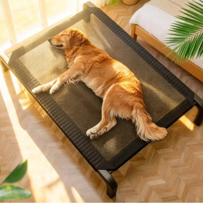 Cama Elevada con Toldo: Refugio Fresco y Protector