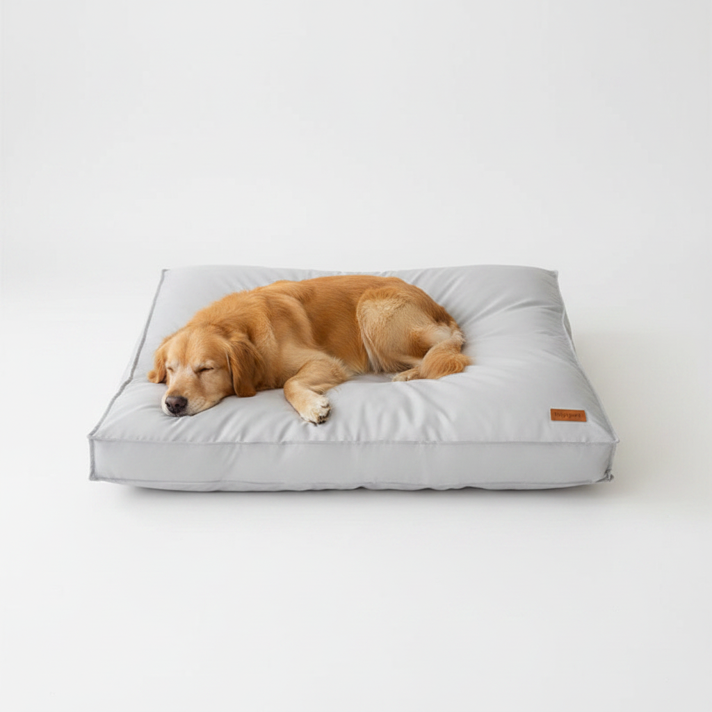 Cama Cuadrada Impermeable para Perros Pequeños y Medianos