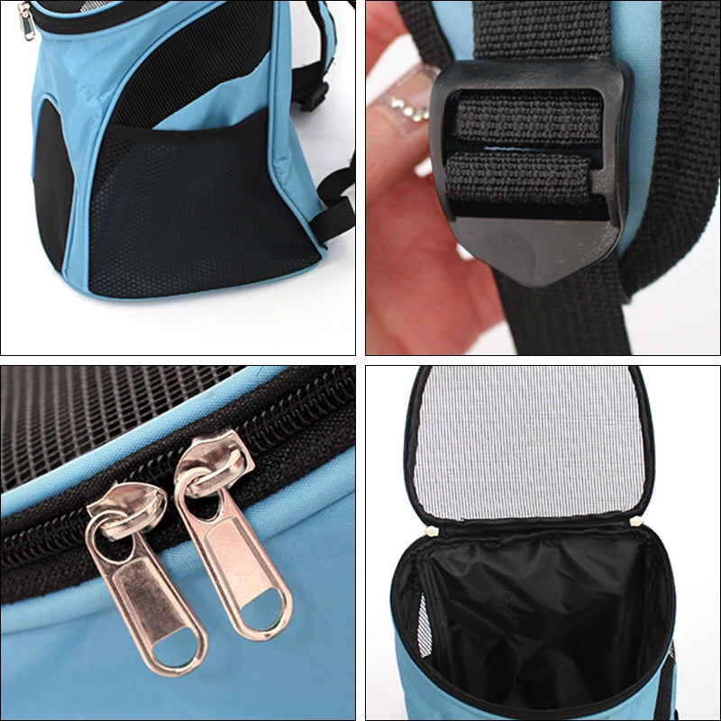Mochila Transportadora de Malla Transpirable para Mascotas