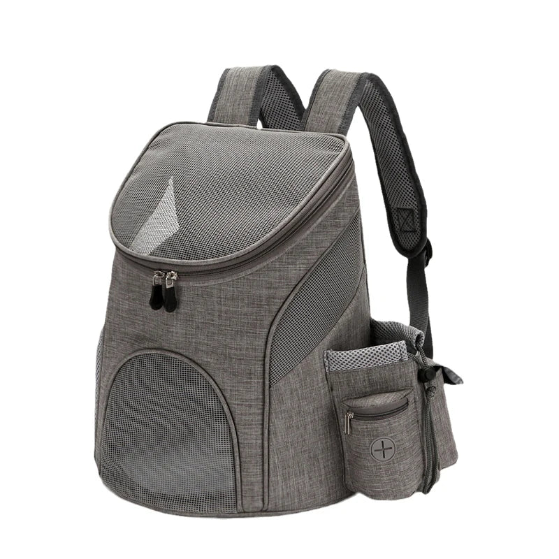 Mochila Transportadora de Malla Transpirable para Mascotas