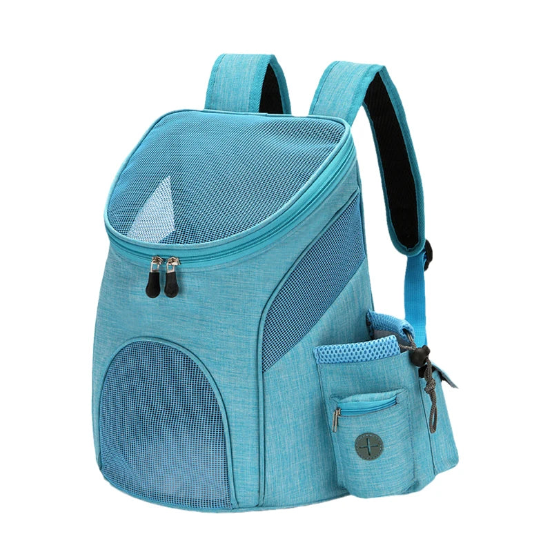 Mochila Transportadora de Malla Transpirable para Mascotas