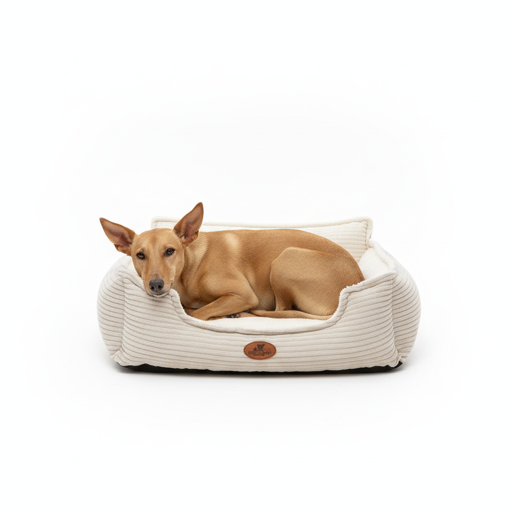 Sofá Cama de Pana Acolchada para Perros y Gatos - imagen 1