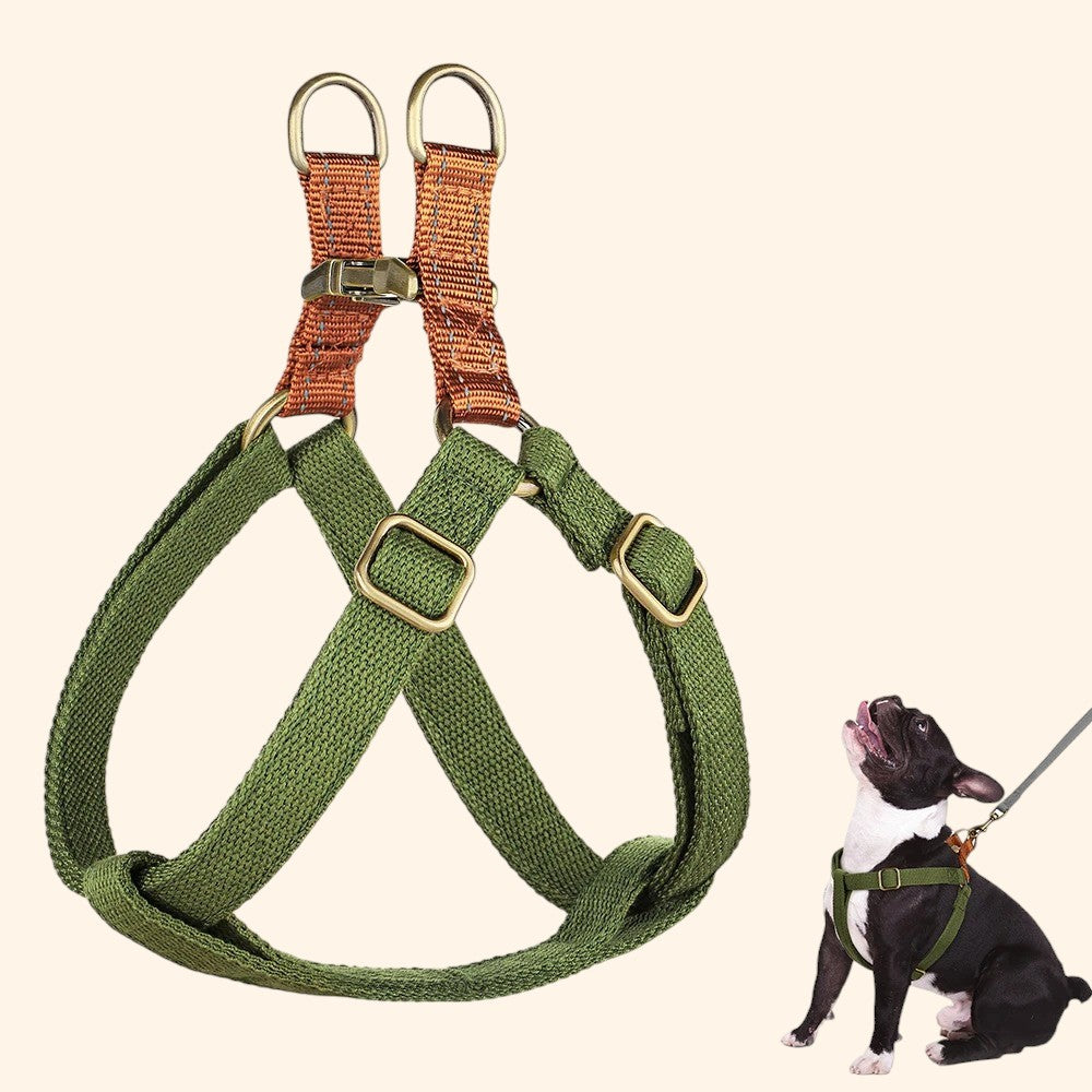 Arnés Ajustable de Nylon para Perros y Gatos – Paseos Seguros y Cómodos