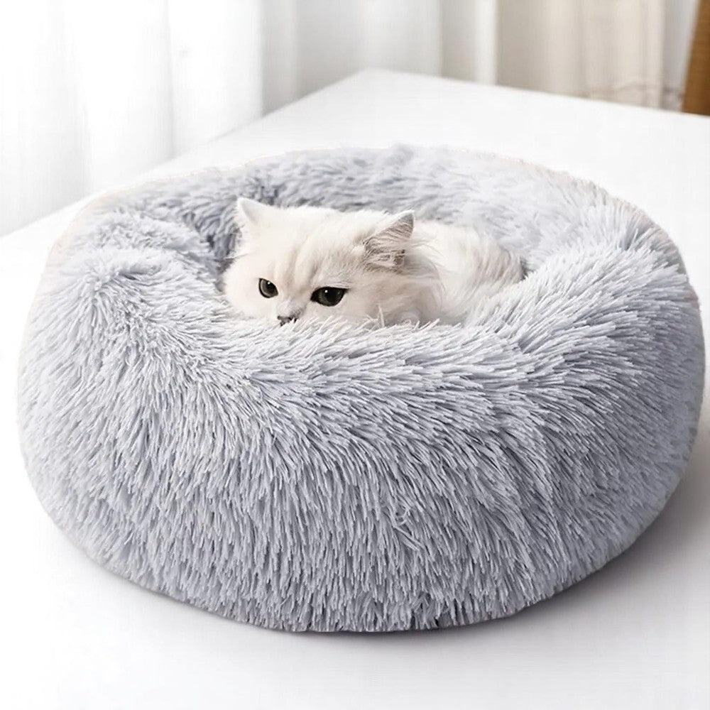 Cama suave de felpa para gatos y perros: descanso acogedor y cálido