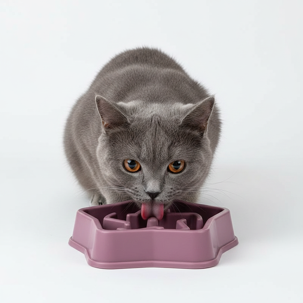Comedero Antivoracidad para Perros y Gatos Pentagonal