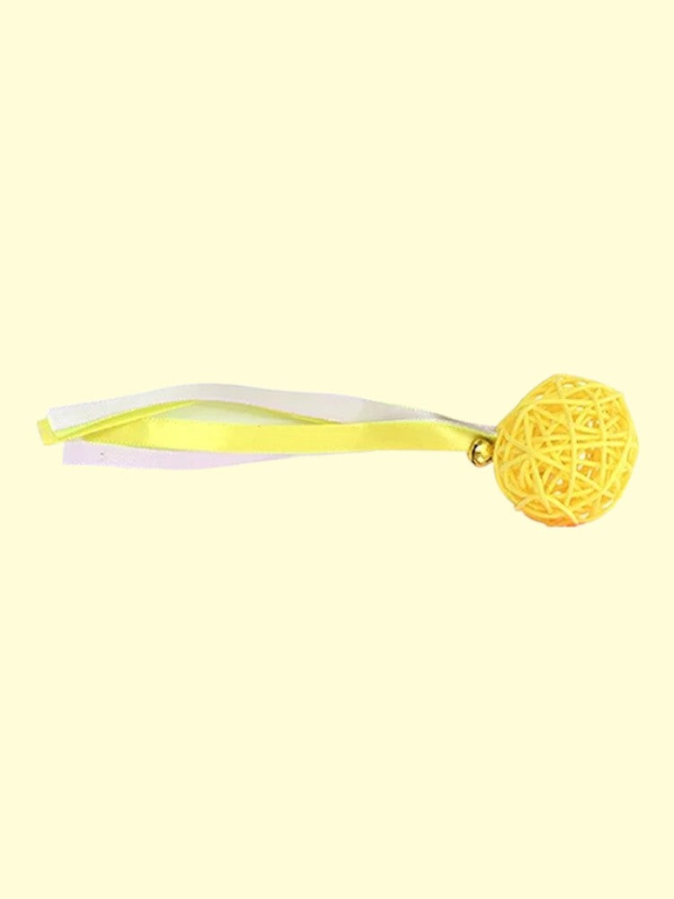 Pelota de madera natural para gatos – Juego ecológico y sin tóxicos
