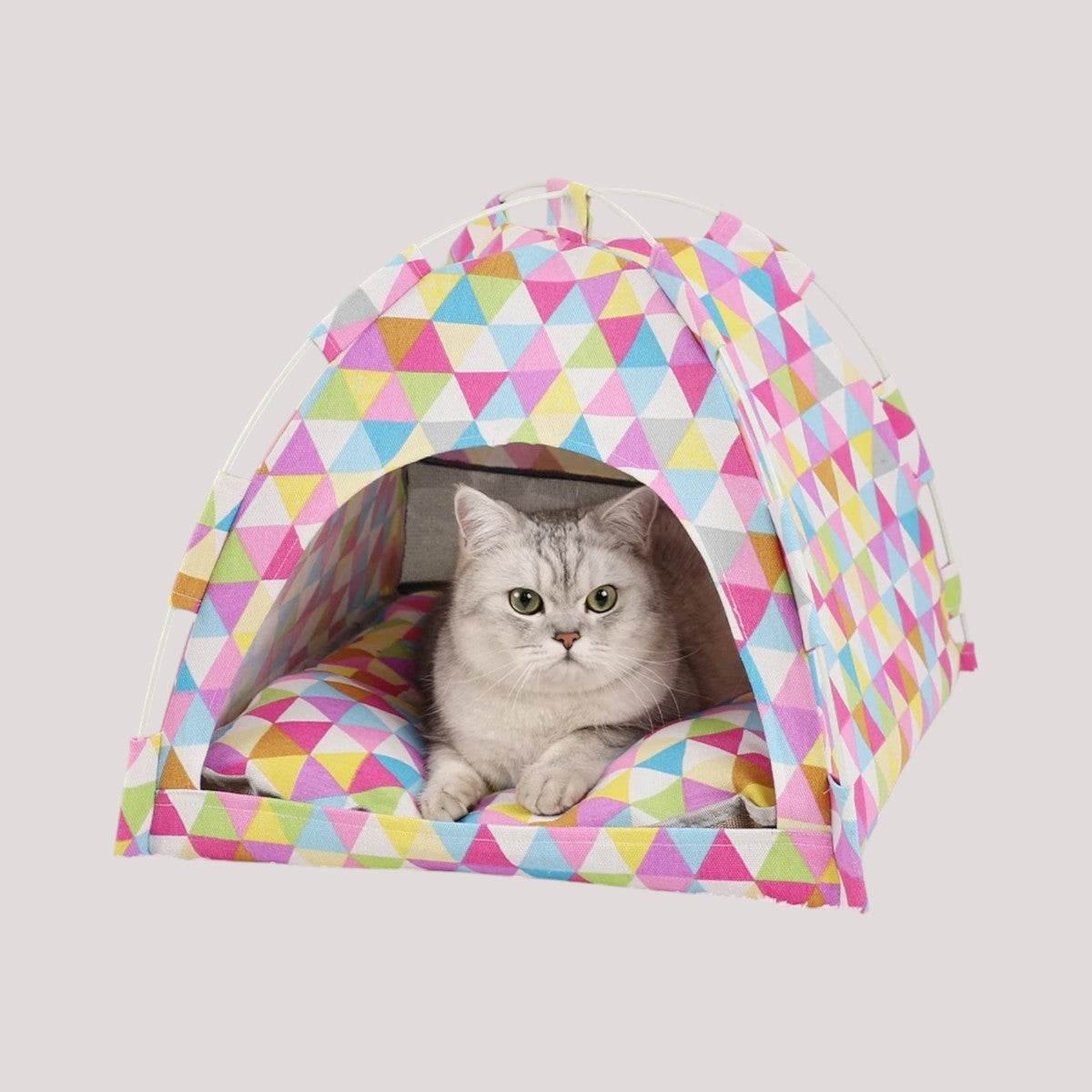 Cama Invernal para Gatos con Diseño Tienda