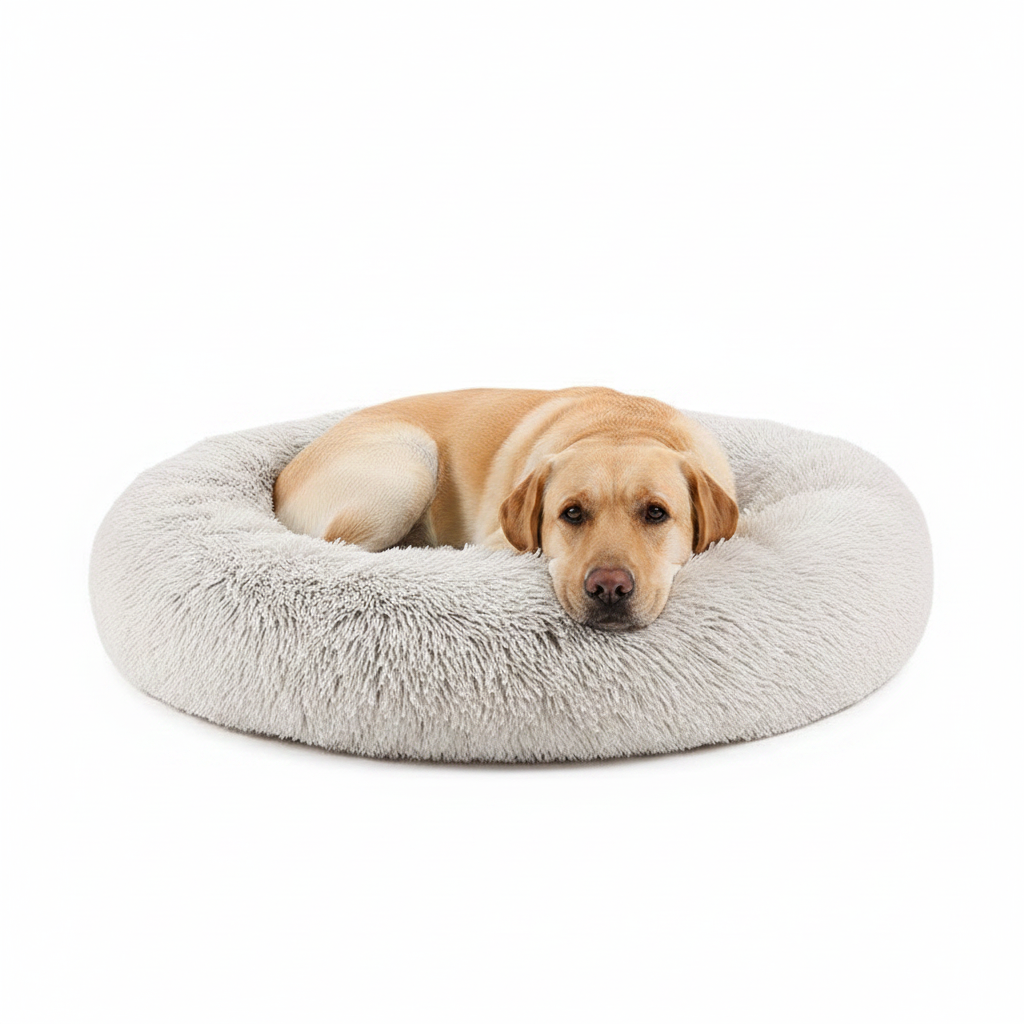 Cama Donut Suave Manchada - Comfort y Estilo para tu Mascota