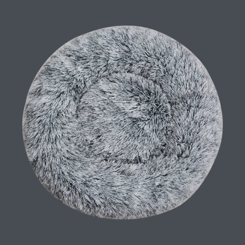 Cama Redonda para Perros y Gatos Gris