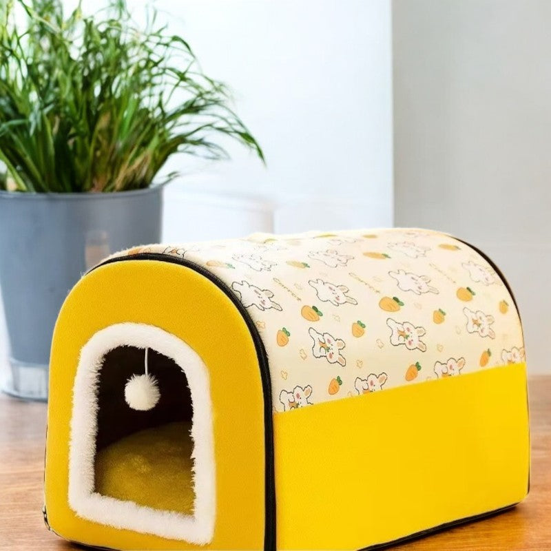 Cama Cueva Cálida para Perros y Gatos de Colores
